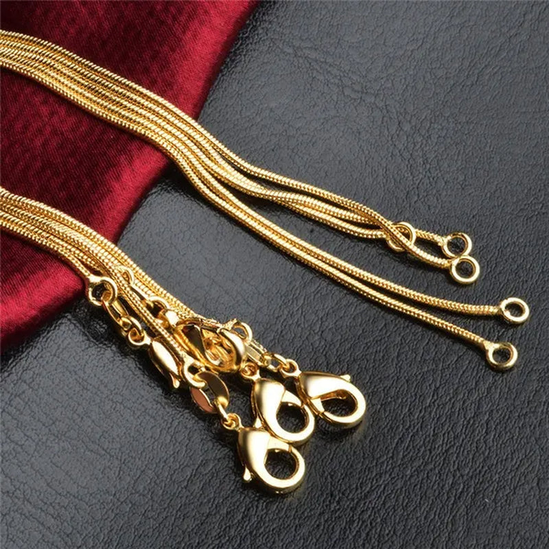 Women's Fashion Snake Bone Necklace Pendant Accessories Collarbone Chain Necklace Jewelry 16-inch-30 Inches