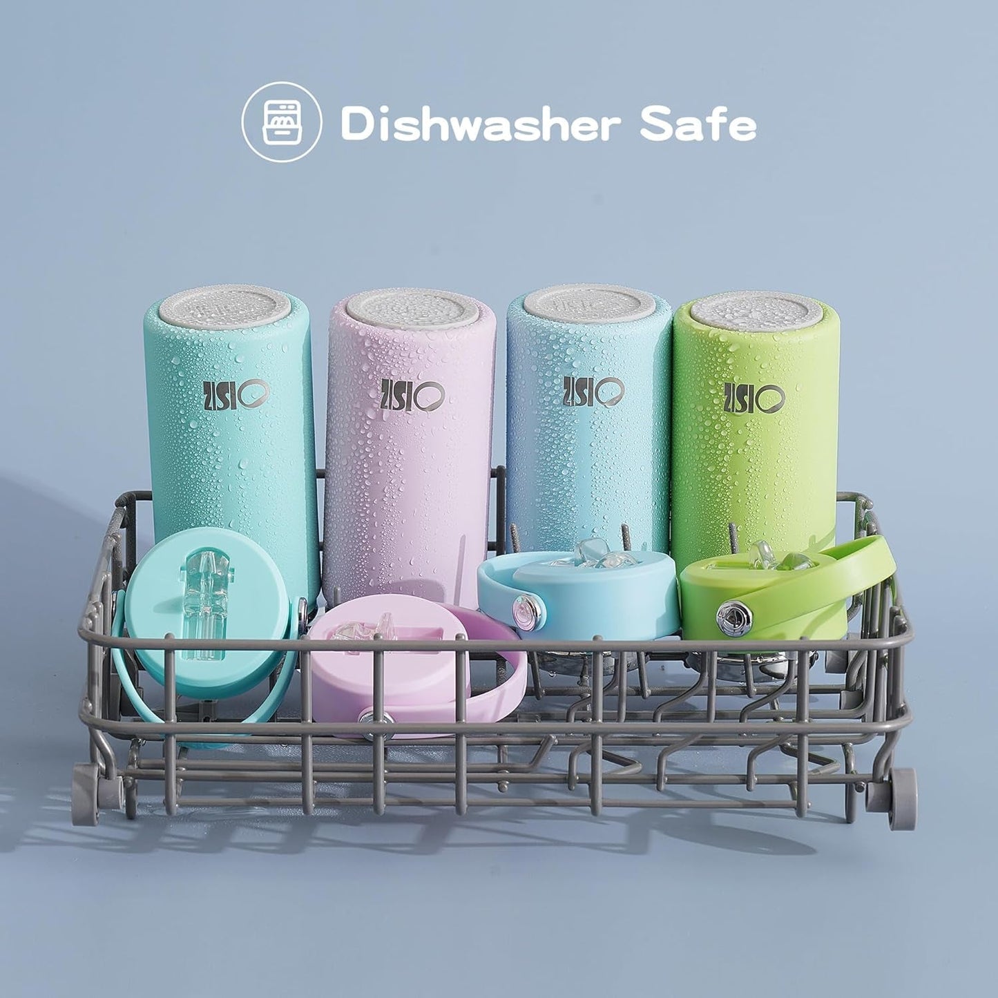 Kids Water Bottle with Straw Lid 14Oz, Vacuum Insulated 316 Stainless Steel Water Bottles for Kids for School, Leakproof Water Bottle, BPA Free and Keep Cold for 24 Hours