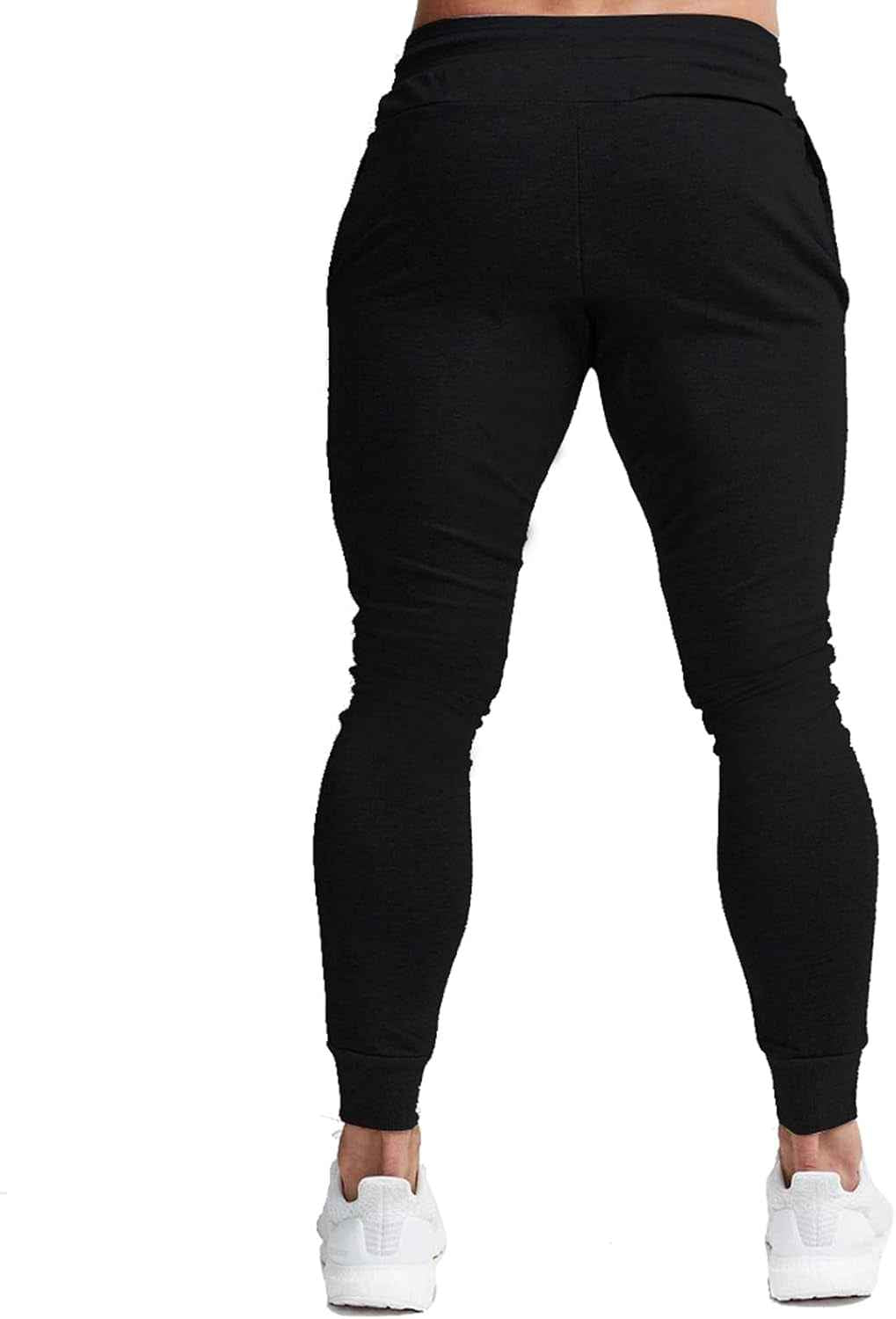 Men'S Slim Joggers Workout Pants for Gym Running and Bodybuilding Athletic Bottom Sweatpants with Deep Pockets