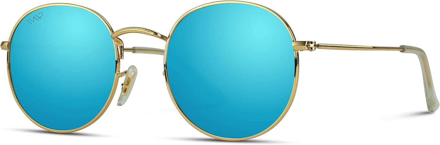 '- Reflective Lens round Trendy Sunglasses