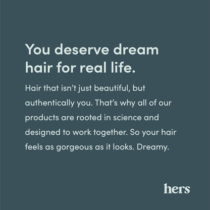 Hers Triple Threat Conditioner for Women, 2 Pack - Thickening, Moisturizing, Reduces Shedding - Color Safe Hair Loss Conditioner - Napa Rose - 2 X 6.4 Fl Oz