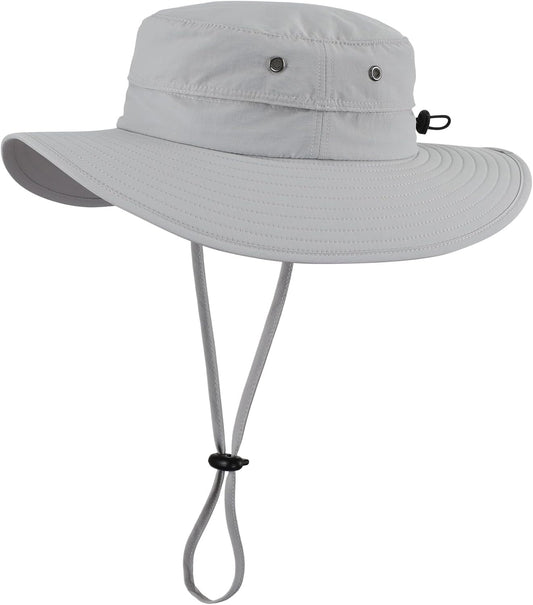 UPF50+ Mens Sun Hat Wide Brim Fishing Hat Sun Protection Hat for Mens Womens Bucket Hat for Beach Gardening Golf