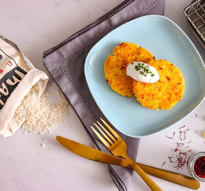 Valenciano Paella Rice from Spain (2.2 Lbs.) Traditional Spanish Medium-Grain | Risotto, Arrow Negro, Seafood Dishes | Natural Flavor | Soy and Gluten Free