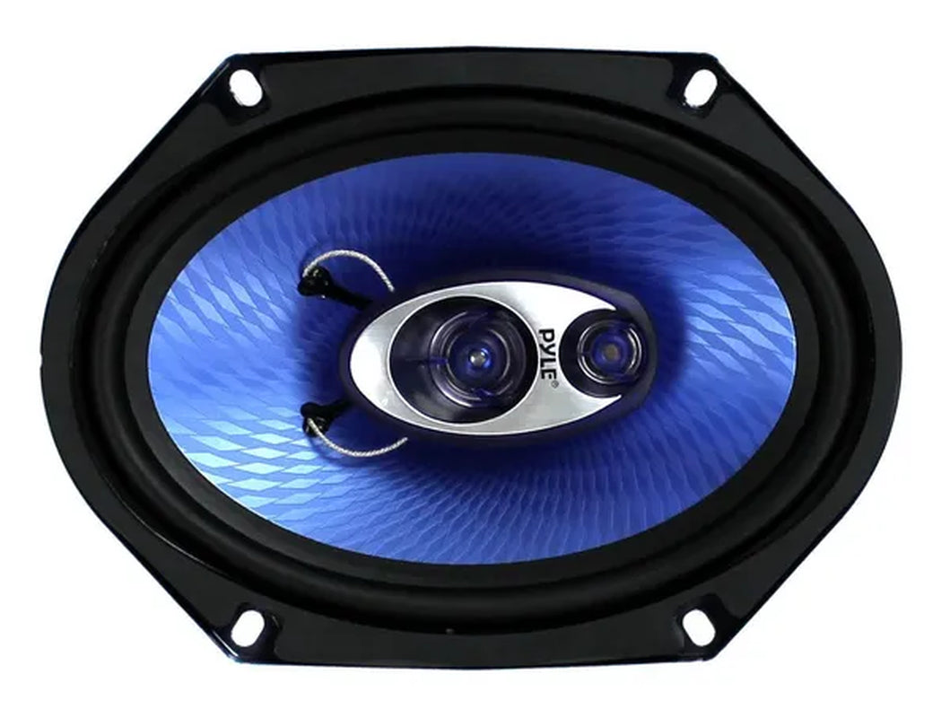 Pyle PL683BL 6X8" 720 Watt 3-Way Car Coaxial Audio Speakers Stereo - Blue