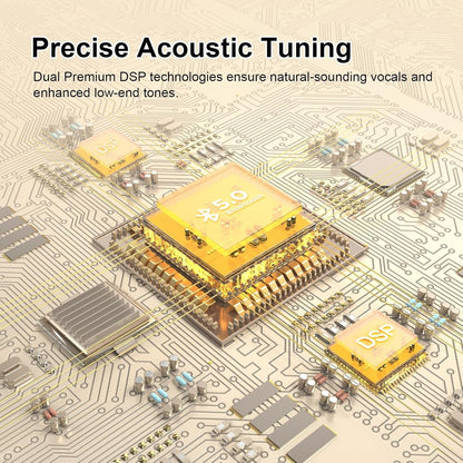 Soundbox XL Bluetooth Speaker with Subwoofer, 32W Loud Sound with Booming Bass, Dual DSP Technologies, 10H Playtime, USB-C, TWS, 2.1 Audio Channel for Home, Indoor and Office - Gold