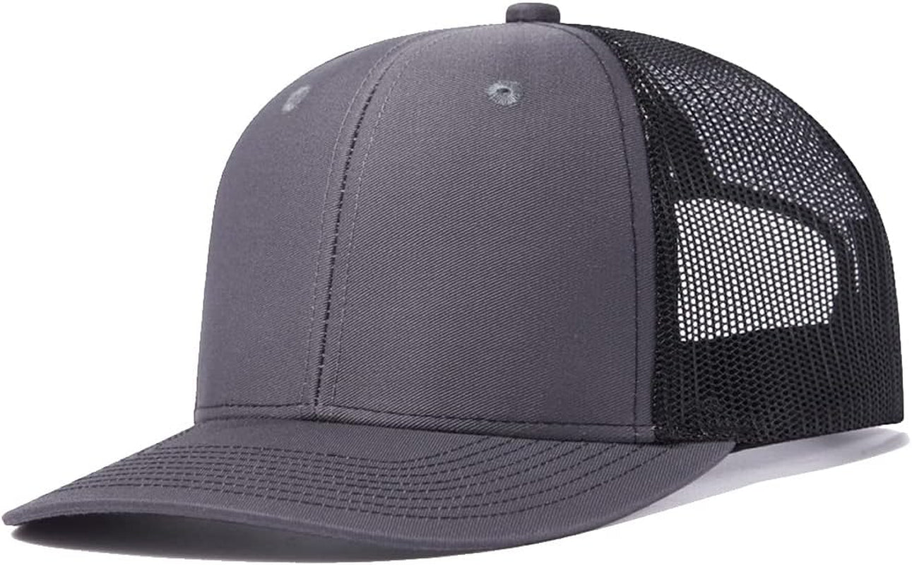 Trucker Hat - Mesh Snap Back - Unisex Adjustable Baseball Cap - Outdoor Hats for Men Women