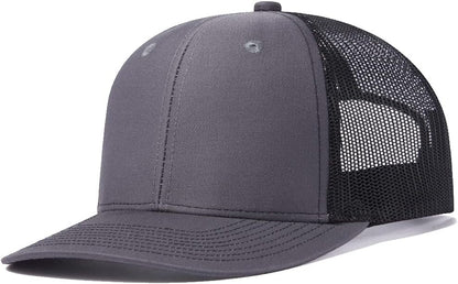 Trucker Hat - Mesh Snap Back - Unisex Adjustable Baseball Cap - Outdoor Hats for Men Women