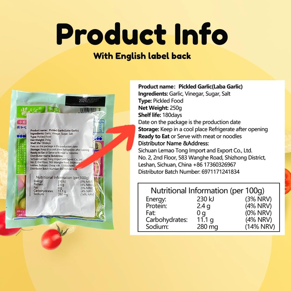 New Package Laba Garlic,Green Garlic Pickled,Jade Garlic,Tasty and Refreshing Green Garlic Cloves Chinese Pickled,Pickles Garlic Perfect for Rice,Chinese Food Pickled Garlic Pack (500, Grams)