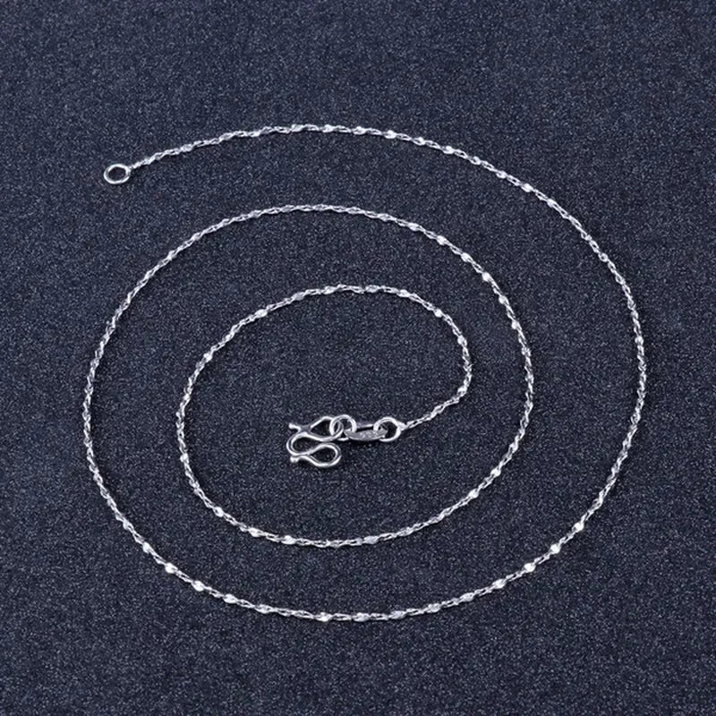 7PCS Mix 18K Gold 925 Sterling Silver Men's Link Necklace Women's Chain Jewelry Link Necklace Set Chains+Lobster Clasps 925 Tag 1/3/5/7PCS