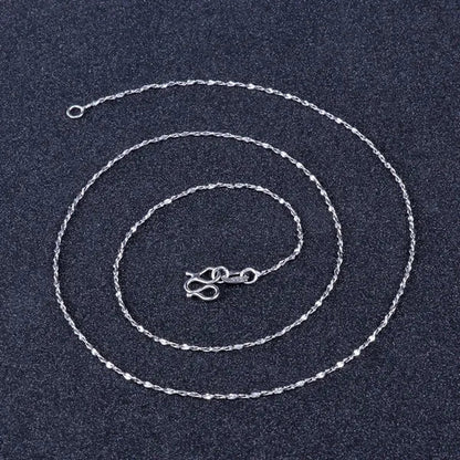 7PCS Mix 18K Gold 925 Sterling Silver Men's Link Necklace Women's Chain Jewelry Link Necklace Set Chains+Lobster Clasps 925 Tag 1/3/5/7PCS