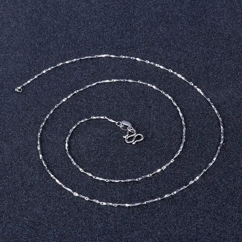 7PCS Mix 18K Gold 925 Sterling Silver Men's Link Necklace Women's Chain Jewelry Link Necklace Set Chains+Lobster Clasps 925 Tag 1/3/5/7PCS