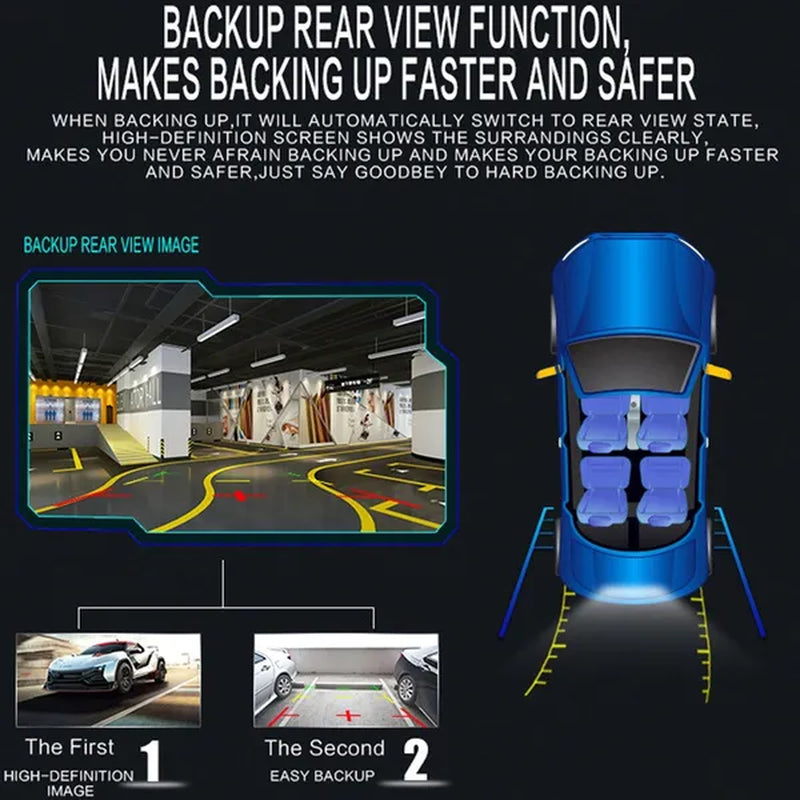 Amprime 2 Din Car Radio 7" LCD Touch Screen Autoradio 7018B Multimedia Player Bluetooth Car Stereo Radio Support Mirror-Link Rear View Camera