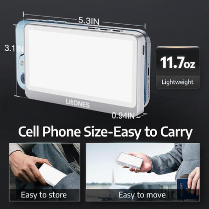 1Unit  Zoom Lighting for Computer, 30 Light Modes, Portable Video Conference Lighting for Laptop, Ring Light for Desk, Zoom Call, Video Call, Video Conferencing, Remote Working Space Gray