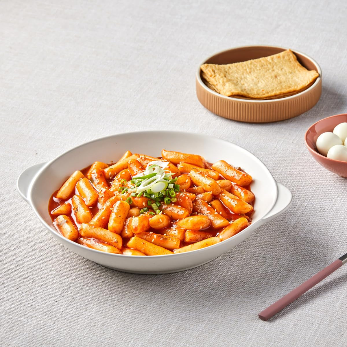 Korean Rice Cake Tteokbokki Stick – 1 Pack (3 Individual Package X 1 Pack) Vegan, Non-Gmo, Gluten Free, Tteok Rice Cakes Food Pasta 21.16 Oz per Pack