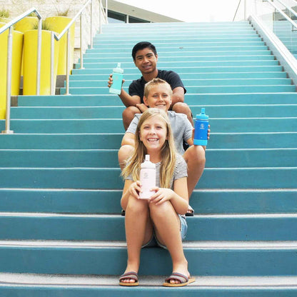 Actives Kids 14 Oz Vacuum Insulated Stainless Steel Water Bottle with Straw Lid, Blush