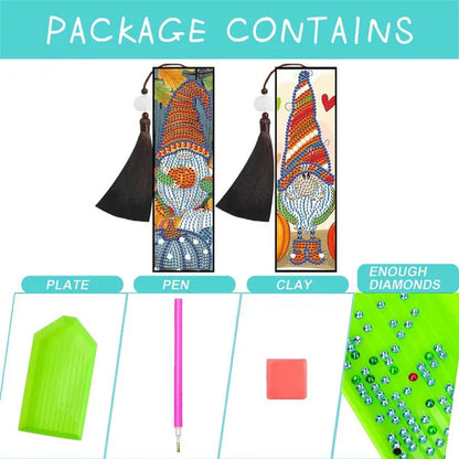 100 Styles DIY Butterfly Flower Diamond Painting Tassel Leather Bookmark 5D Fashion Cross Stitch Craft Christmas Gift @#A11