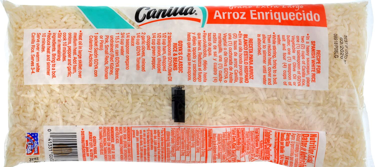 Foods Canilla Extra Long Grain White Rice, 1 Pound (Pack of 30)
