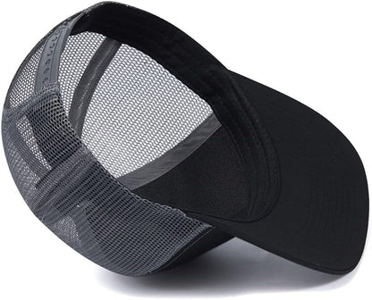 Trucker Hat - Mesh Snap Back - Unisex Adjustable Baseball Cap - Outdoor Hats for Men Women