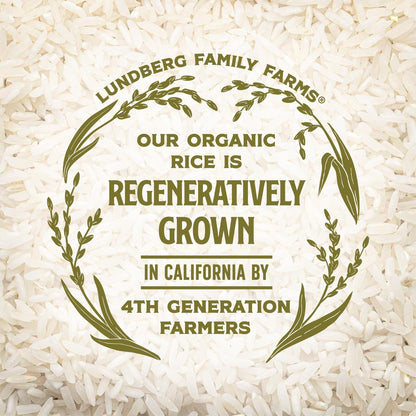 Basmati Rice, Organic Long Grain White Rice - Non-Sticky, Fluffy, Nutty, Aromatic Rice, Vegan Food, Healthy Meals, Gluten-Free Rice Grown in California, 25 Lbs