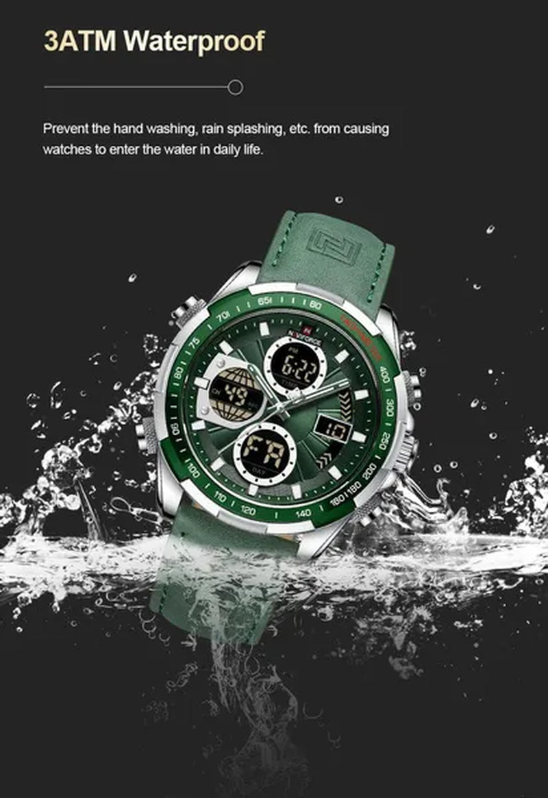 Fashion Military Watches for Men Luxury Original Sports Chronograph Watch Waterproof Quartz Clock Digital WristWatch