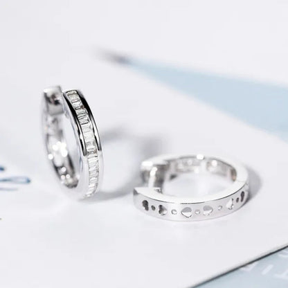 Women Glamorous 18K Gold Plated Micro Cube Diamond Dailywear Earrings Wedding Engagement Party Ear Stud Jewelry