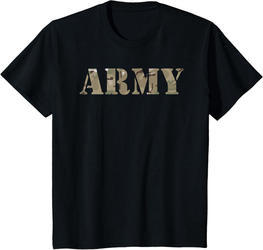 Kids US Army Camo for Boys, Girls, Sons, and Daughters T-Shirt