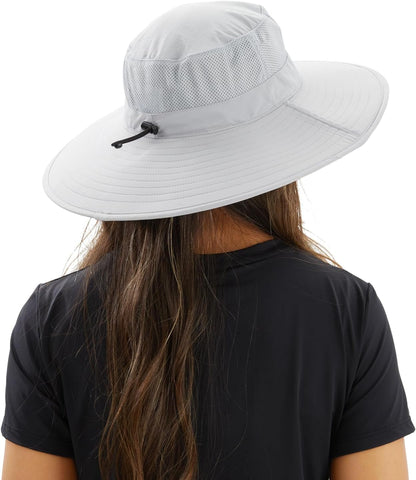 UPF50+ Mens Sun Hat Wide Brim Fishing Hat Foldable Large Brim UV Protection Sun Hat for Men Women Beach Gardening