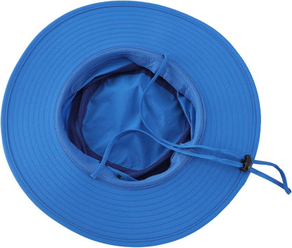 UPF 50+ Men'S Sun Hat Wide Brim Bucket Hat UV Protection Hat for Mens Womens Beach Safari Gardening Golf Fishing