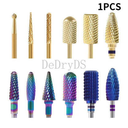 Tungsten Diamond Milling Cutter Nail Art Drill Bit for Manicure Nail Files Electric Rotary Mills Nail Gel Remove Grinder