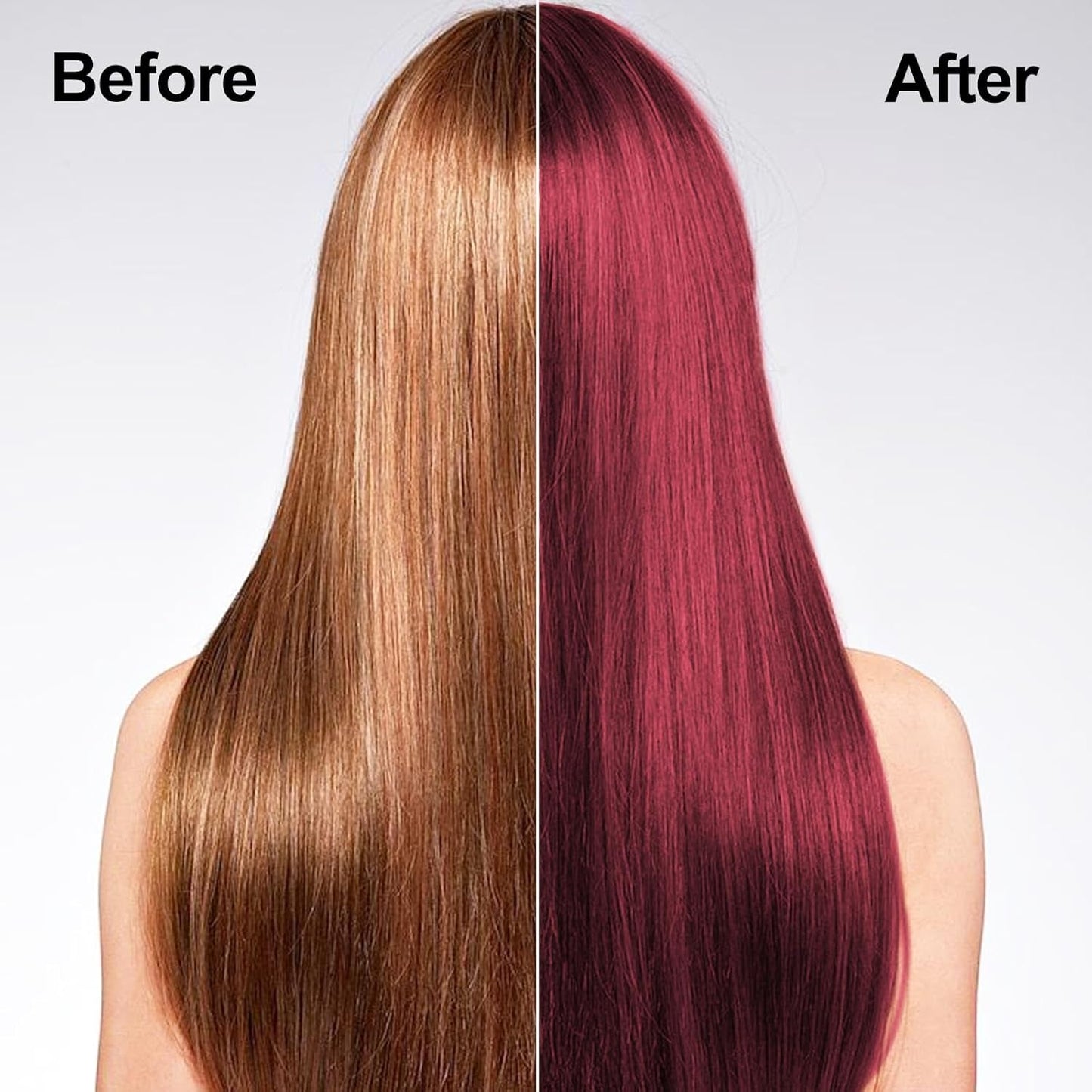 Grape Red Hair Dye 16.9 Fl Oz, Coconut Oil Hair Dye Shampoo 3 in 1, Effect in Minutes, Long Lasting Hair Color Shampoo for Men & Women, Herbal Grape Red Hair Shampoo (Grape Red)