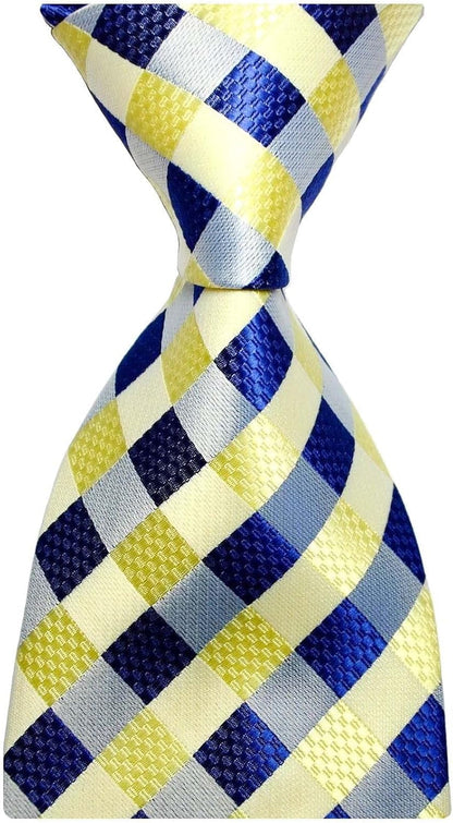 New Classic Men'S Plaids Checks Silk Tie Necktie