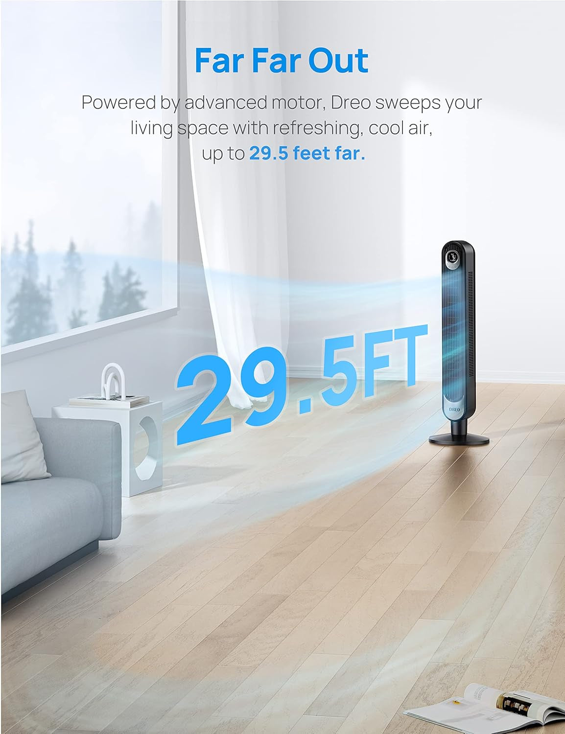 Evaporative Air Cooler, 40” Cooling Fans That Blow Cold Air, 2023 Upgrade with 80° Oscillating & Tower Fan 42 Inch, Cruiser Pro T1 Quiet Oscillating Bladeless Fan with Remote, 6 Speeds