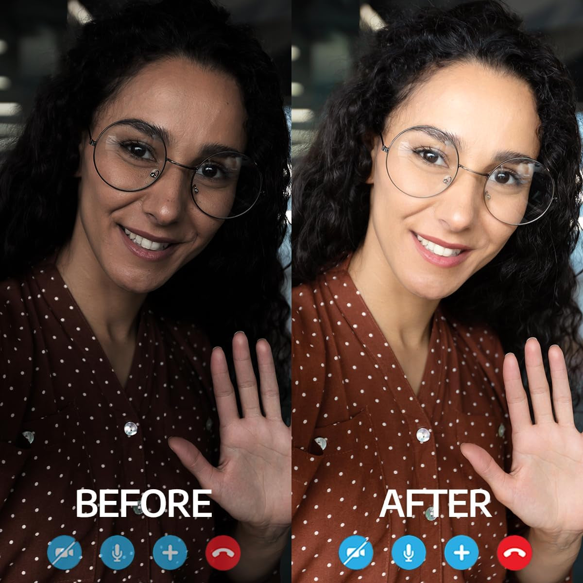 1Unit  Zoom Lighting for Computer, 30 Light Modes, Portable Video Conference Lighting for Laptop, Ring Light for Desk, Zoom Call, Video Call, Video Conferencing, Remote Working Space Gray