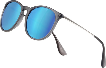 Vintage round Polarized Sunglasses for Women Men Classic Retro Trendy Designer Style Sun Glasses UV400 Protection