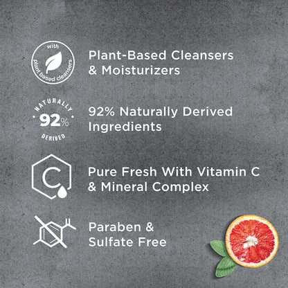 2-In-1 Shampoo + Conditioner Pure Fresh Orange & Sage for Strong, Healthy-Looking Hair, with Vitamin C & Mineral Complex, 17.5 Oz