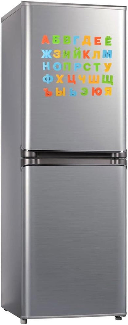 Russian Magnetic Alphabet Letters - Play on Fridge Magnets, White Board,Table - Educational Learning Toy for Kids,33 Letters