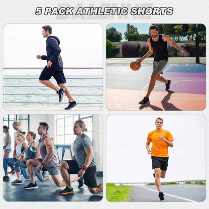 Athletic Shorts for Men with Pockets and Elastic Waistband Quick Dry Activewear