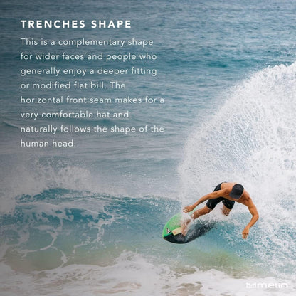 Trenches Icon Hydro, Performance Snapback Hat, Water-Resistant Flat Bill Caps for Men & Women, Golf, Running or Workout