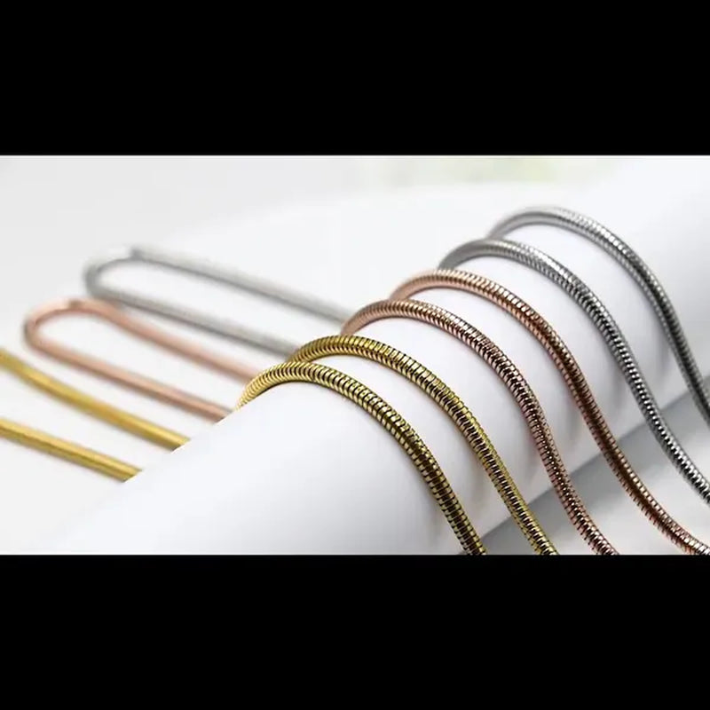 Women's Fashion Snake Bone Necklace Pendant Accessories Collarbone Chain Necklace Jewelry 16-inch-30 Inches