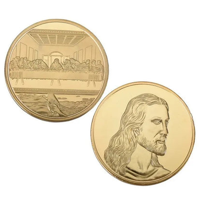 Gold Silver Jesus the Last Supper Commemorative Challenge Coin Promotional Event Commemorative Coin Gift Collection