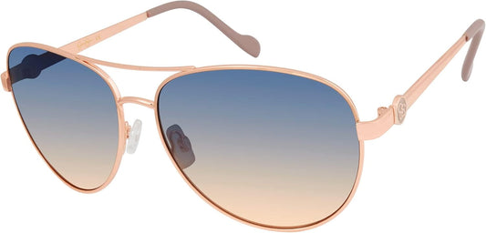 Women'S J5596 Classic Metal Aviator Pilot Sunglasses with UV400 Protection