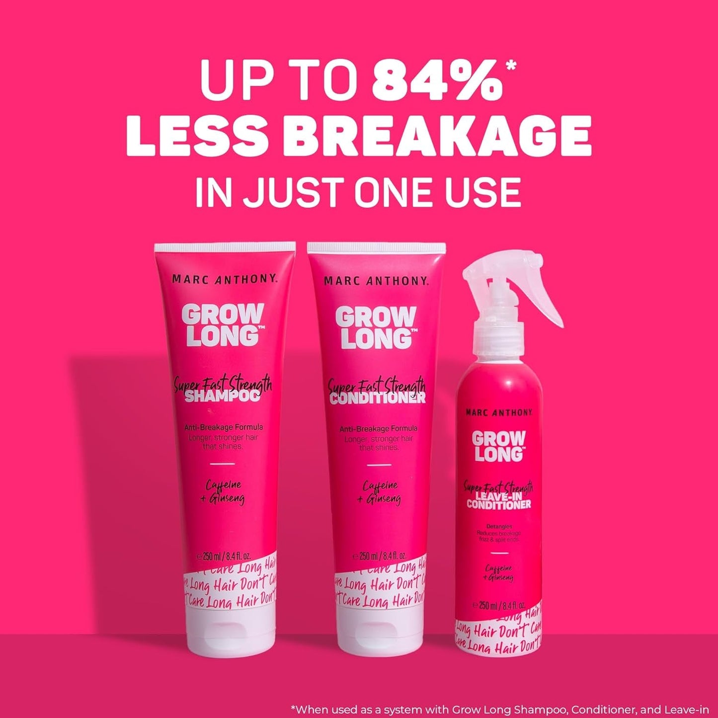 Strengthening Conditioner, Grow Long - Anti-Frizz, Anti-Breakage & Nourishing Formula for Split Ends, & Hair Growth - Biotin, Vitamin E, Caffeine & Ginseng for Dry & Damaged Hair