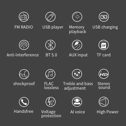 UNITOPSCI 12V 1DIN In-Dash Car Radio Stereo Autoradio Bluetooth Digital Audio Music Car Radio MP3 Player with Remote Control Bluetooth/Fm/Usb/Sd/Aux-In Colorful Lights