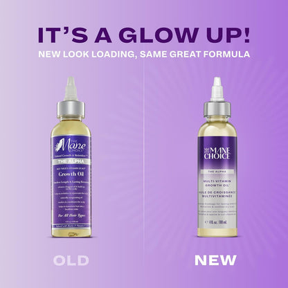 Alpha Multi-Vitamin Scalp Hair Growth Oil, 4 Fl Oz, 1 Pack, Nourishing Scalp Oil with Biotin, Vitamin C, Rosemary, Rice Extract, Jojoba, Tea Tree & Castor Oil, Lightweight & Non-Greasy