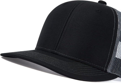 Trucker Hat - Mesh Snap Back - Unisex Adjustable Baseball Cap - Outdoor Hats for Men Women
