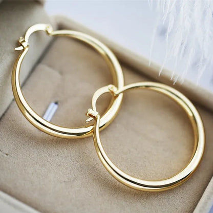 Women's Fashion 18K Gold Earrings Hoop Earrings For Women Jewelry  Party Wedding Engagement Christmas Jewelry Gifts