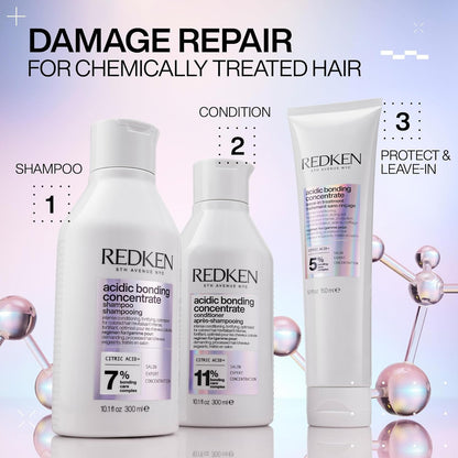 Redken Acidic Bonding Concentrate Conditioner for Damaged Hair Repair - Strengthens and Repairs Weak and Brittle Hair