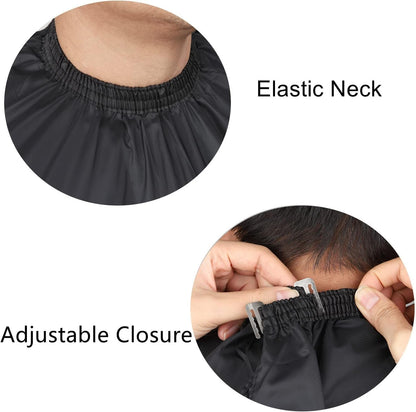 Professional Hair Cutting Cape with Neck Duster Brush, Large Size Salon Barber Cape for Men, Women and Kids