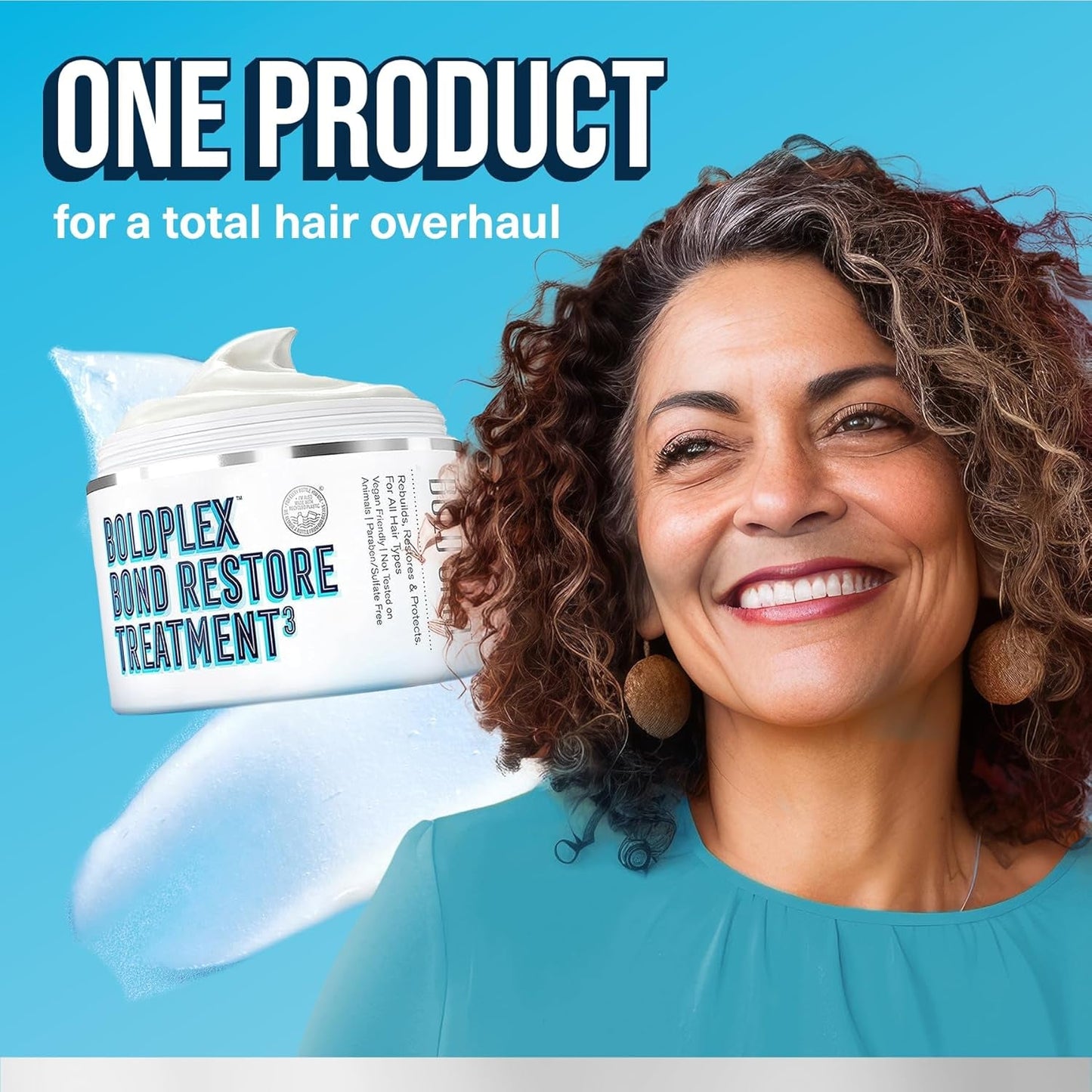 Boldplex Hair Mask - Deep Conditioner for Dry, Damaged Hair - Mascarilla Para El Cabello - Helps Repair & Nourish Curly, Bleached, or Frizzy Hair - 6.76 Fl Oz