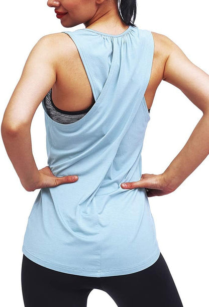 Workout Tops for Women Yoga Athletic Shirts Tank Tops Gym Summer Workout Clothes